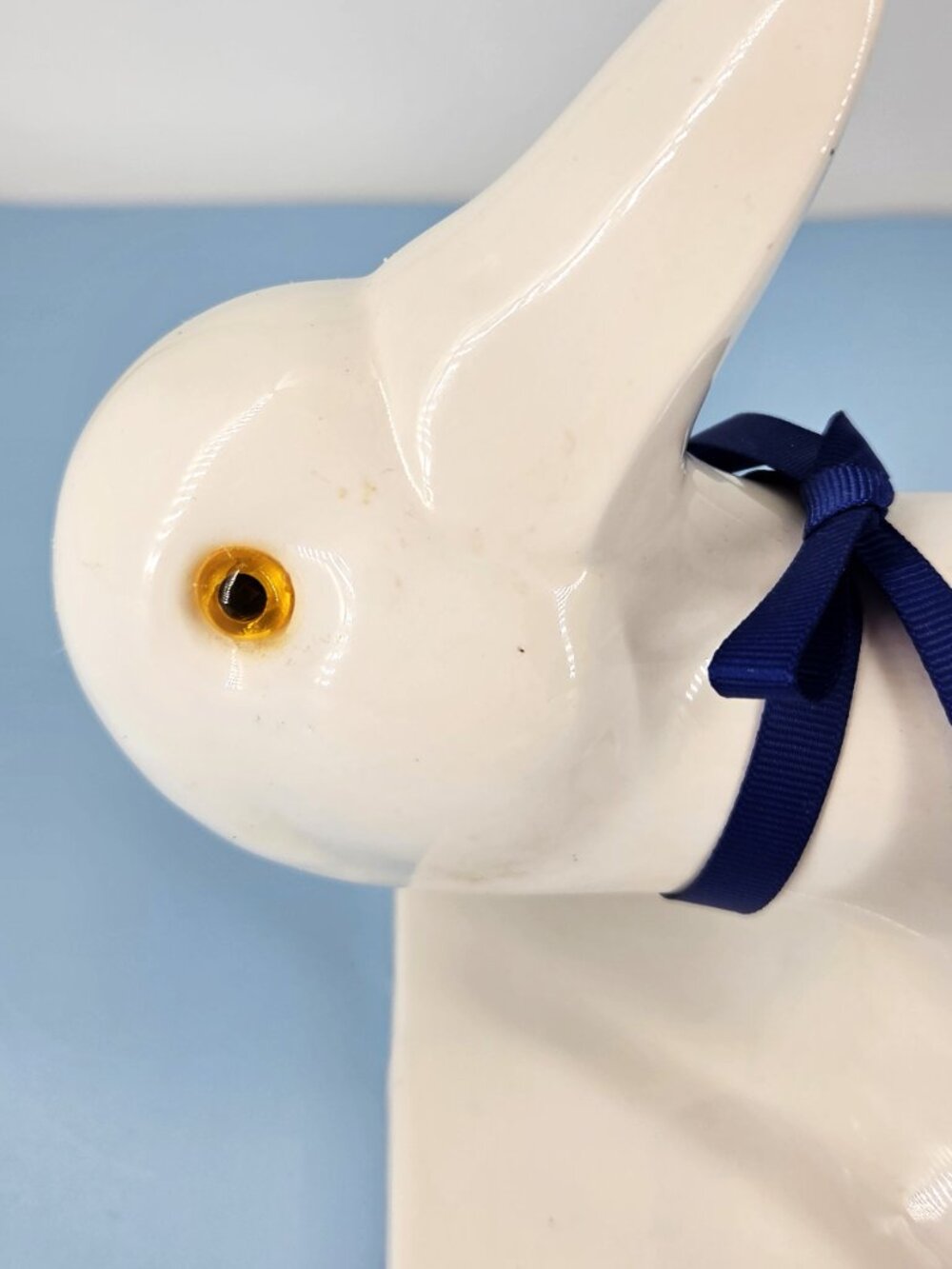 1980s Large White Ceramic Duck/Goose Head Wall Tea Towel Holder Farmhouse Decor - Picture 5 of 10